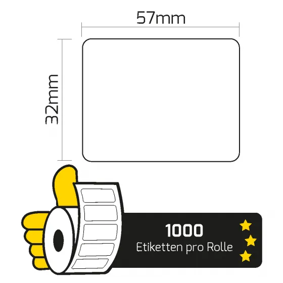 Dymo-Etikett rot 104 x 159 mm – kompatibles Etikett – permanent – .nl