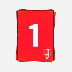 A4 Stickerbögen, 1 pro Bogen, permanent, Neon-Rot, 210mm x 296mm, 100 Bögen