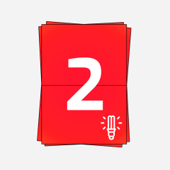 A4 Stickerbögen, 2 pro Bogen, permanent, Neon-Rot, 210mm x 148mm, 100 Bögen