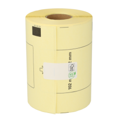 Brother DK-11241 kompatible Etiketten, Format 102mm x 152mm, 200 Etiketten pro Rolle, permanent, weiß