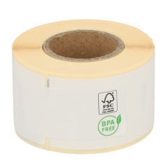 Dymo S0722370 kompatible Etiketten, 89mm x 28mm, 130 Etiketten, permanent, weiß