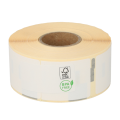 Dymo kompatible 99010/ S0722370, Format 89mm x 28mm, 260Etiketten pro Rolle, permanent, weiß