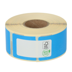 Dymo kompatible 99010/ S0722370, Format 89mm x 28mm, 260Etiketten pro Rolle, permanent, blau