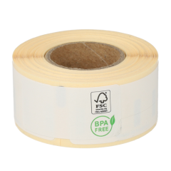 Dymo S0722460 kompatible Etiketten, 50mm x 12mm, 220 Etiketten, permanent, weiß