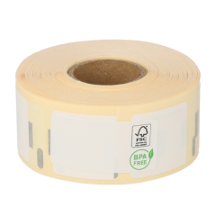 Dymo S0929120 kompatible Etiketten, 25mm x 25mm, 750 Etiketten, permanent, weiß