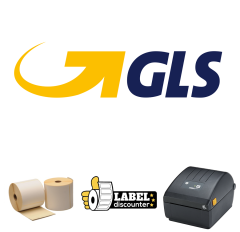 Kombi-Paket GLS: Zebra ZD220D + 900 Etiketten 102mm x 150mm