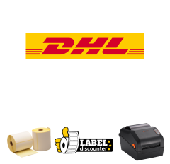 Kombi-Paket DHL: Bixolon XD5-40DK + 12 Rollen 102mm x 210mm