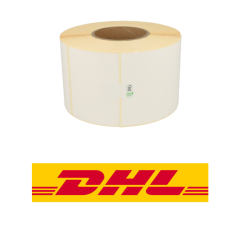 Zebra DHL (3005093) Kompatible Versandetiketten, 102mm x 210mm, 640 Etiketten, weiß, 76mm Kern, permanent