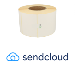 Zebra SendCloud 800740-605  kompatible Etiketten, SendCloud Label, 102mm x 150mm, 900 Etiketten, weiß, 76mm Kern, permanent