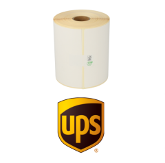 Thermische VersandEtiketten UPS, 102mm x 150mm, ECO, 300 Etiketten, 25mm Kern, permanent