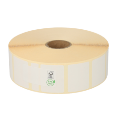 Zebra Z-Select 2000D Etiketten (800261-105) kompatibel, 32mm x 25mm, 2580 Etiketten, weiß, 25mm Kern, permanent