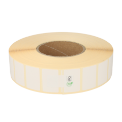 Zebra Z-Select 2000D Etiketten (880150-025) kompatibel, 38mm x 25mm, 5180 Etiketten, weiß, 76mm Kern, permanent