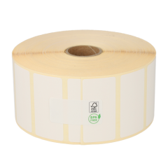 Zebra Z-Select 2000D Etiketten (880199-025D) kompatibel, 51 mm x 25 mm, 2580 Etiketten, permanent, weiß, 25mm Kern