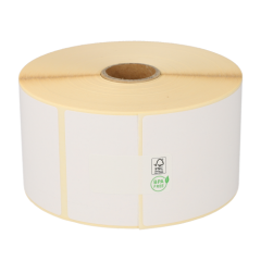 Zebra kompatible Etiketten, 57mm x 102mm, 700 Etiketten, weiß, 25mm Kern, permanent