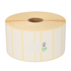 Bixolon 800262-075BIX kompatible Etiketten, Top permanent, 57mm x 19mm, 3315 Etiketten, weiß, 25mm Kern, 