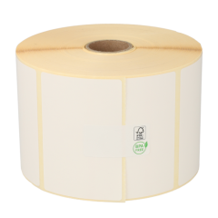 Zebra kompatible Etiketten, 76mm x 51mm, 1370 Etiketten, 25mm Kern, ablösbar, weiß