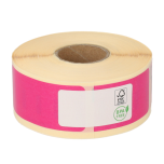 Dymo 11352/ S0722520 kompatible Etiketten, Format 54mm x 25mm, 500 Etiketten pro Rolle, permanent, pink