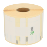Dymo 11354 / S0722540 kompatible Etiketten, Polypropylen (PP) Format 57mm x 32mm, 1000 Etiketten pro Rolle, permanent, weiß