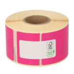 Seiko SLP-2RLE kompatible Etiketten, 89mm x 36mm, 260 Etiketten, permanent, pink