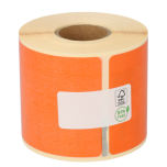 Seiko SLP-SRL kompatible Etiketten, 101mm x 54mm, 220 Etiketten, permanent, orange